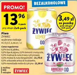 Intermarche Piwo ŻYWIEC wybrane rodzaje oferta
