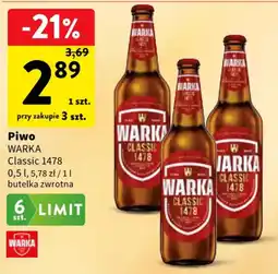 Intermarche Piwo Warka Classic 1478 oferta