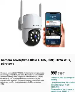 Biedronka Kamera zewnętrzna Blow T-135, 5MP, TUYA WiFi, obrotowa oferta