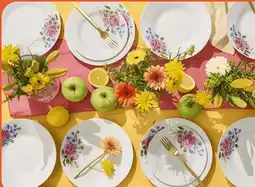 Biedronka Talerze z motywem kwiatowym Biedronka Home oferta