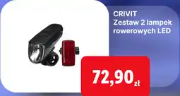 Lidl CRIVIT Zestaw 2 lampek rowerowych LED oferta