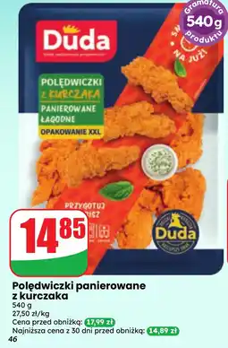 Dino Polędwiczki panierowane z kurczaka Duda oferta