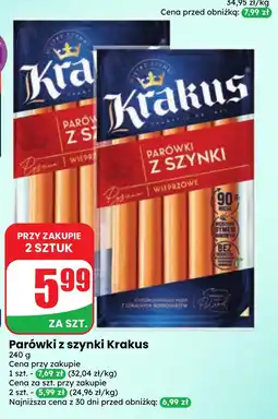 Dino Parówki z szynki Krakus oferta