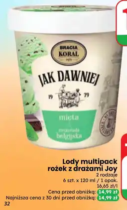 Dino Lody multipack rożek z drażami Joy oferta