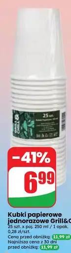 Dino Kubki papierowe jednorazowe Grill&Chill oferta