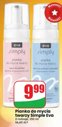 Dino Pianka do mycia twarzy Simple Eva oferta