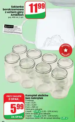 Dino Szkłanka borokrzemowa z uchem góry Ambition oferta