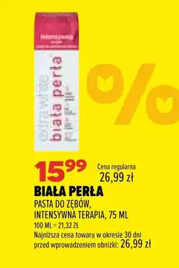 Drogerie Natura Pasta do zębów Biała Perła oferta