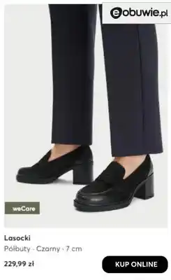 eobuwie Półbuty czarne 7 cm Lasocki oferta