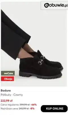 Półbuty czarne Badura