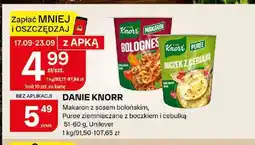 Chorten Danie Knorr makaron z sosem bolońskim oferta
