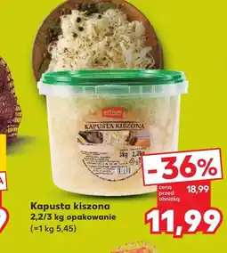 Kaufland Kapusta kiszona oferta