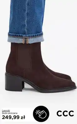CCC Botki skórzane Lasocki oferta