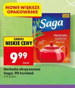 Biedronka Herbata ekspresowa czarna Saga oferta