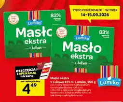 Twój Market Masło ekstra z Łukowa Lumiko 83% oferta
