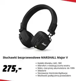 Media Markt Słuchawki bezprzewodowe Marshall Major V oferta