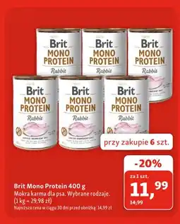 Maxi Zoo Mokra karma dla psa Brit Mono Protein oferta