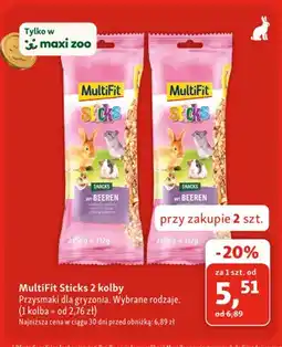 Maxi Zoo Przysmaki dla gryzonia MultiFit Sticks 2 kolby oferta