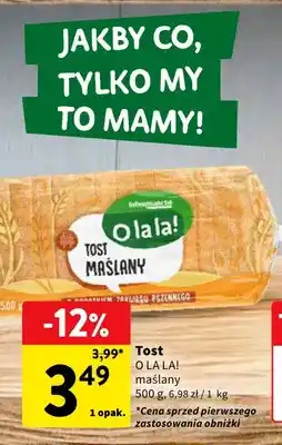 Intermarche Tost maślany O la la! oferta