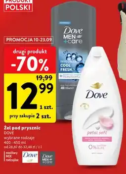 Intermarche Żel pod prysznic Cool Fresh Dove Men+Care oferta