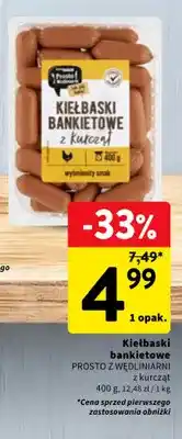 Intermarche Kiełbaski bankietowe z kurcząt Prosto z Wędliniarni oferta
