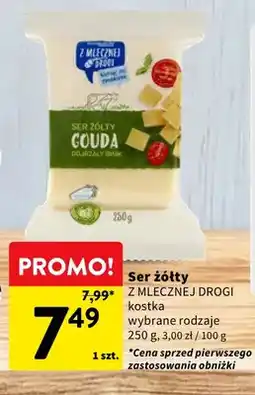 Intermarche Ser żółty w kostce Z Mlecznej Drogi oferta