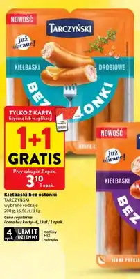 Intermarche Kiełbaski bez osłonki drobiowe Tarczyński oferta