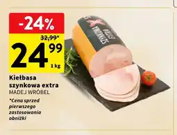 Intermarche Kiełbasa szynkowa extra Madej Wróbel oferta