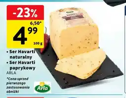 Intermarche Ser Havarti paprykowy Arla oferta