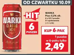Kaufland Piwo Warka oferta