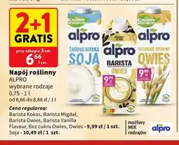 Intermarche Napój roślinny Barista kokos Alpro oferta