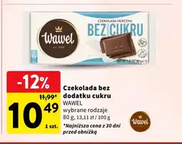 Intermarche Czekolada bez dodatku cukru Wawel oferta