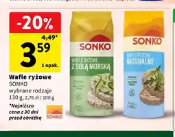 Intermarche Wafle ryżowe z solą morską Sonko oferta
