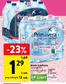 Intermarche Woda źródlana Primavera oferta