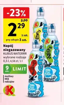 Intermarche Napój niegazowany Kubuś Waterrr oferta