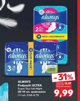 Kaufland Podpaski Always oferta