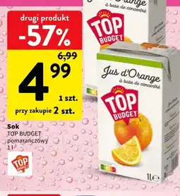 Intermarche Sok pomarańczowy Top Budget oferta