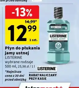 Intermarche Płyn do płukania jamy ustnej Listerine oferta