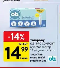 Intermarche Tampony o.b. Pro Comfort oferta
