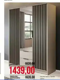 Abra Szafa Nelly 3D kaszmir lustro lamela czarna oferta