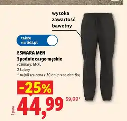 Lidl Spodnie męskie Esmara oferta