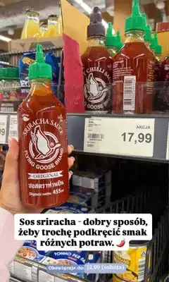 ALDI Sos sriracha Flying Goose Brand Original oferta