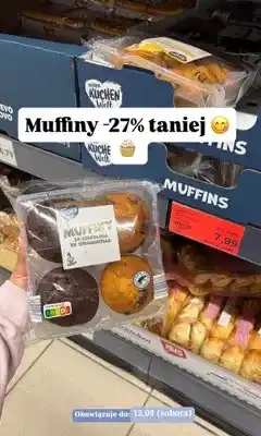 ALDI Muffiny Meine Kuchen Welt czekolada i stracciatella oferta