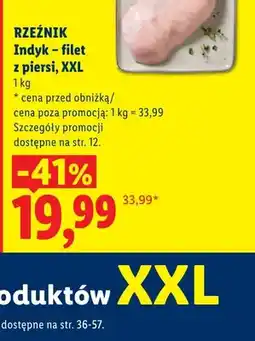 Lidl Filet z piersi indyka XXL Rzeźnik oferta