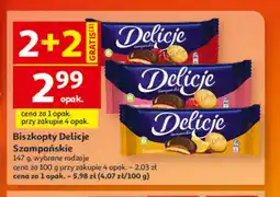 Auchan Ciastka Delicje Szampańskie oferta