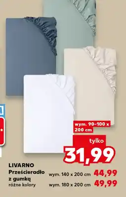 Kaufland Prześcieradło z gumką Livarno oferta
