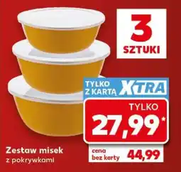 Kaufland Zestaw misek z pokrywkami oferta