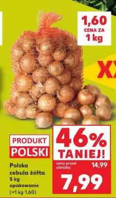 Kaufland Polska cebula żółta 5 kg opakowanie oferta