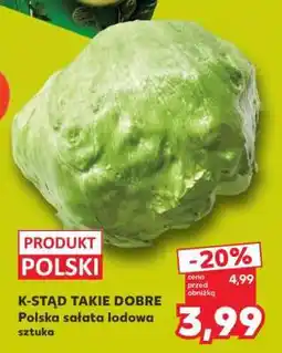 Kaufland Polska sałata lodowa sztuka oferta