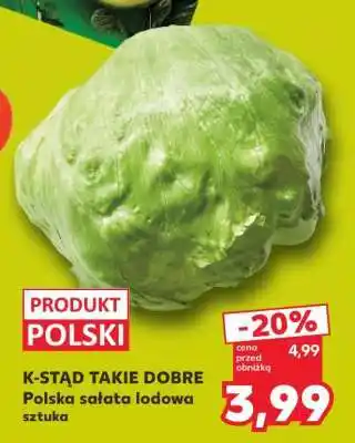 Kaufland Polska sałata lodowa sztuka oferta